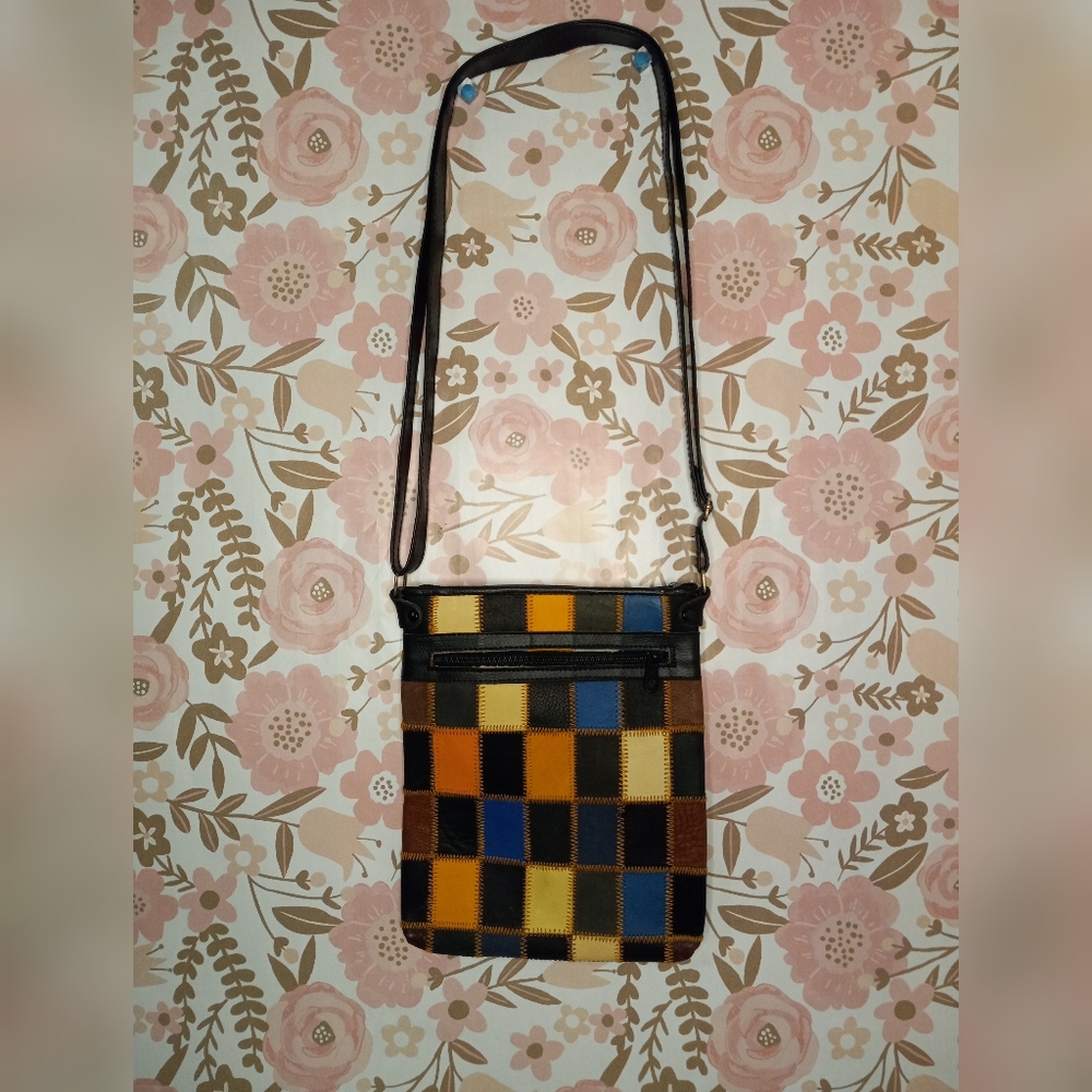 ☆3/$20* Leather Patchwork Crossbody Bag